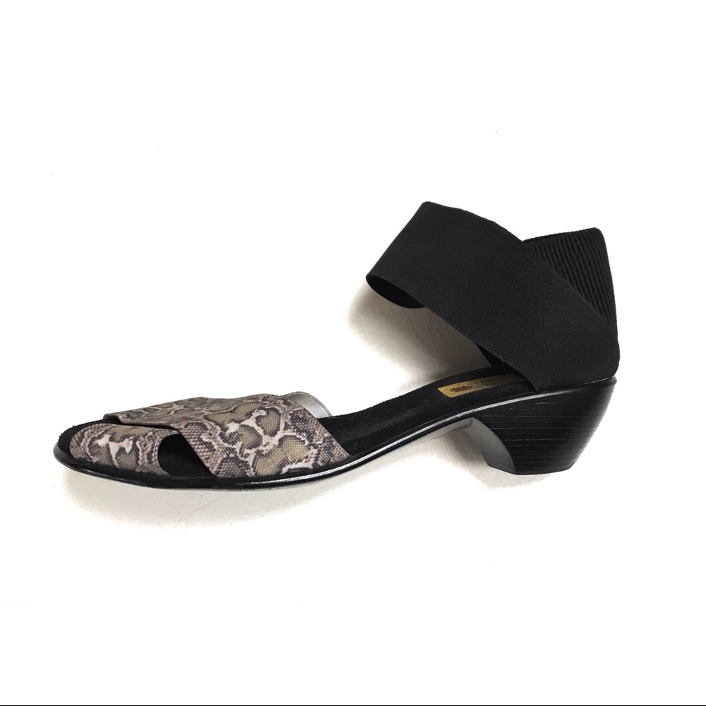 Charleston Shoe Wedge Kitten Heel Sandal 10